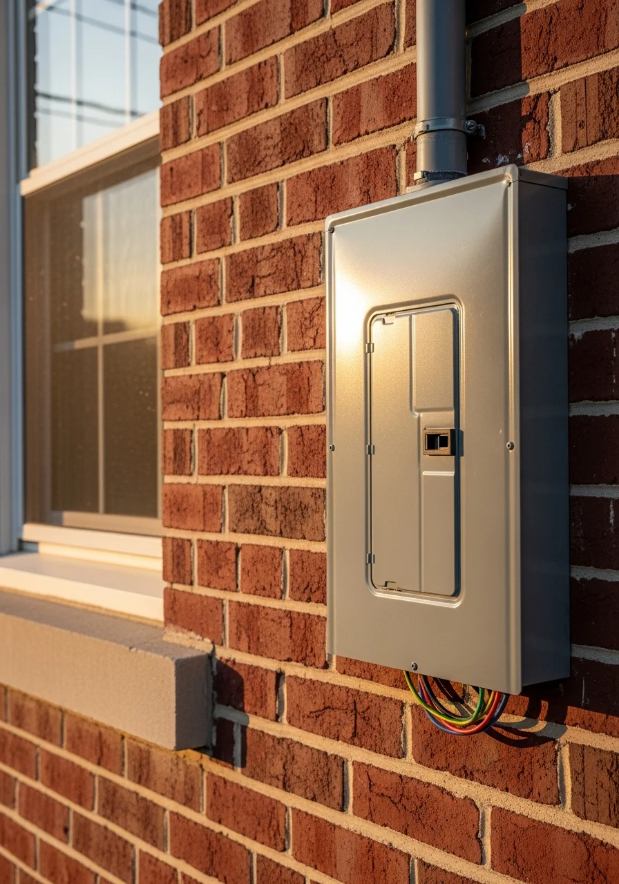 A close-up of quality workmanship on a Ridley Township property's exterior detail or entry feature.