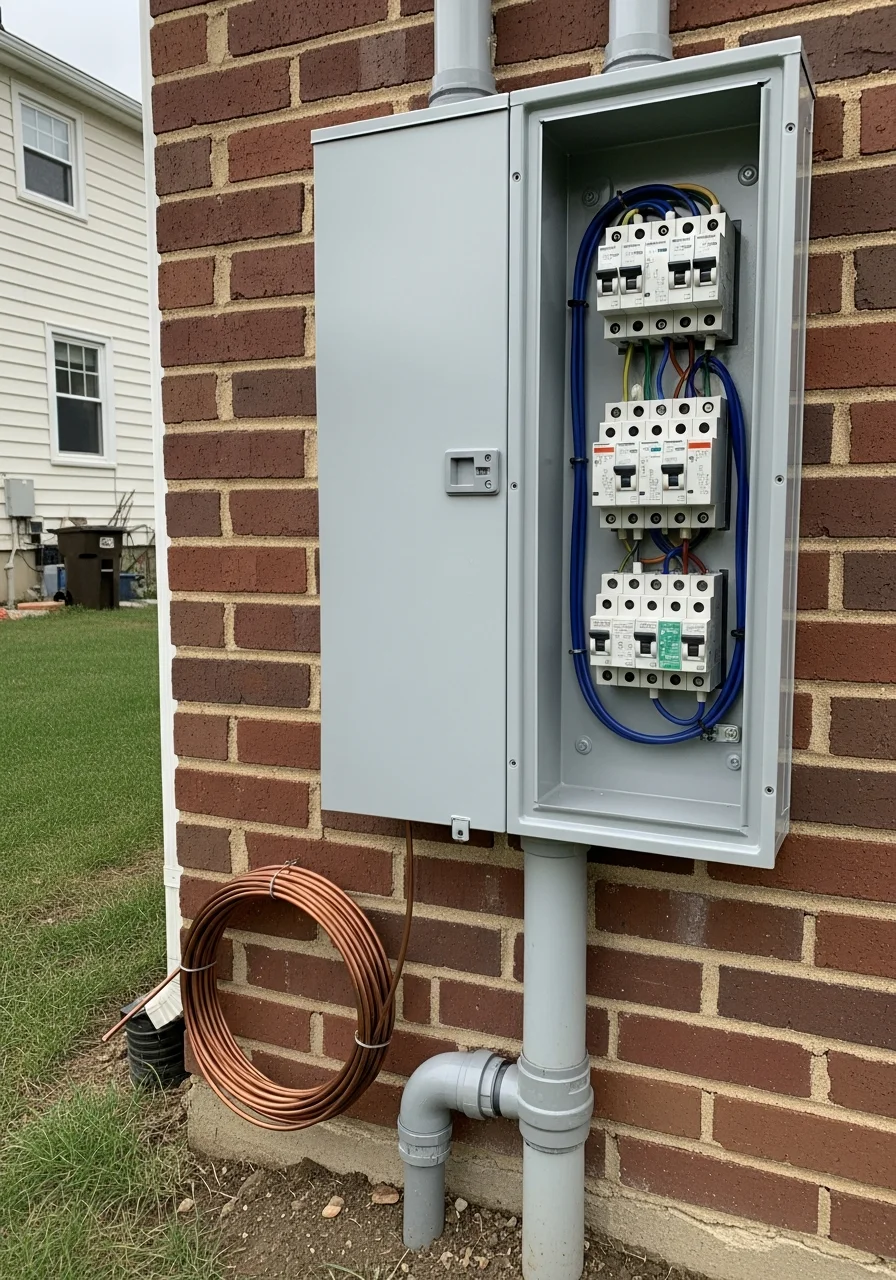 A close-up of skilled workmanship on an Upper Chichester Township property's exterior detail or entry.